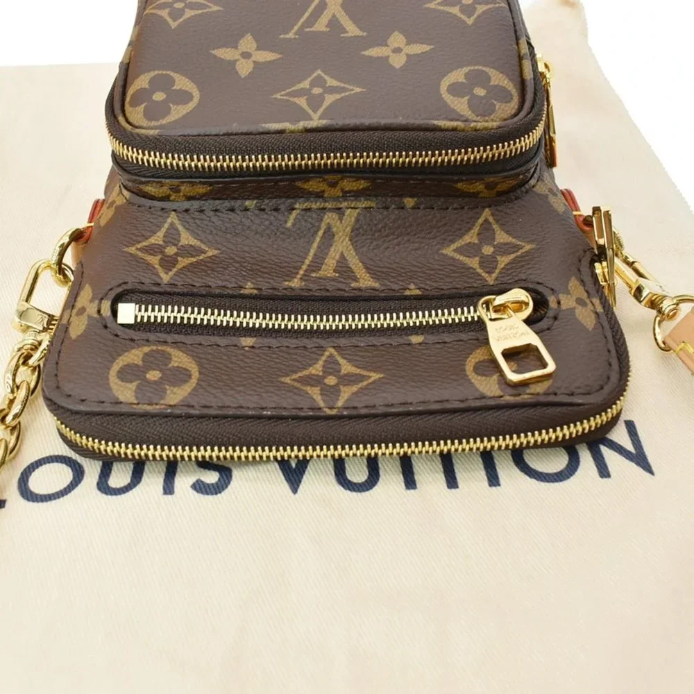 LOUIS VUITTON Utility Phone Sleeve Monogram Canvas Crossbody Bag - Picture 4 of 11